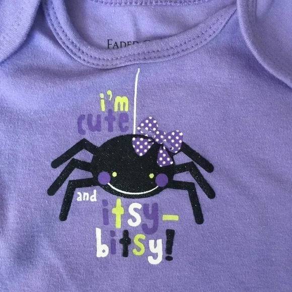 Faded Glory Halloween bodysuit  0-3 mo - Picture 1 of 4